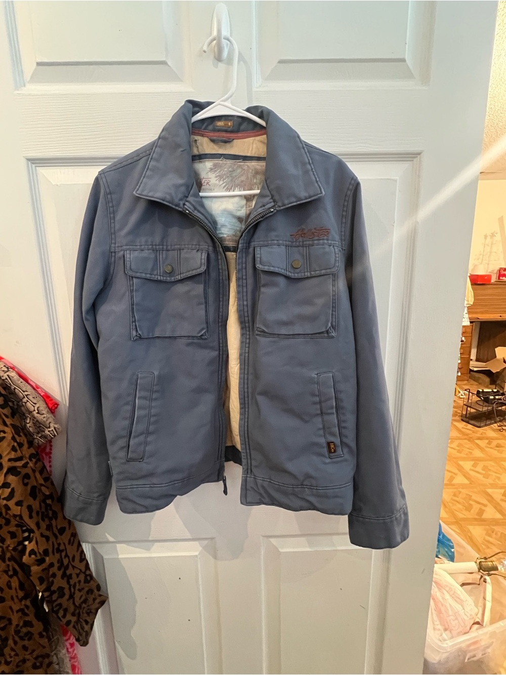 VIntage Hollister Slate Blue Lightweight Utility Jacket